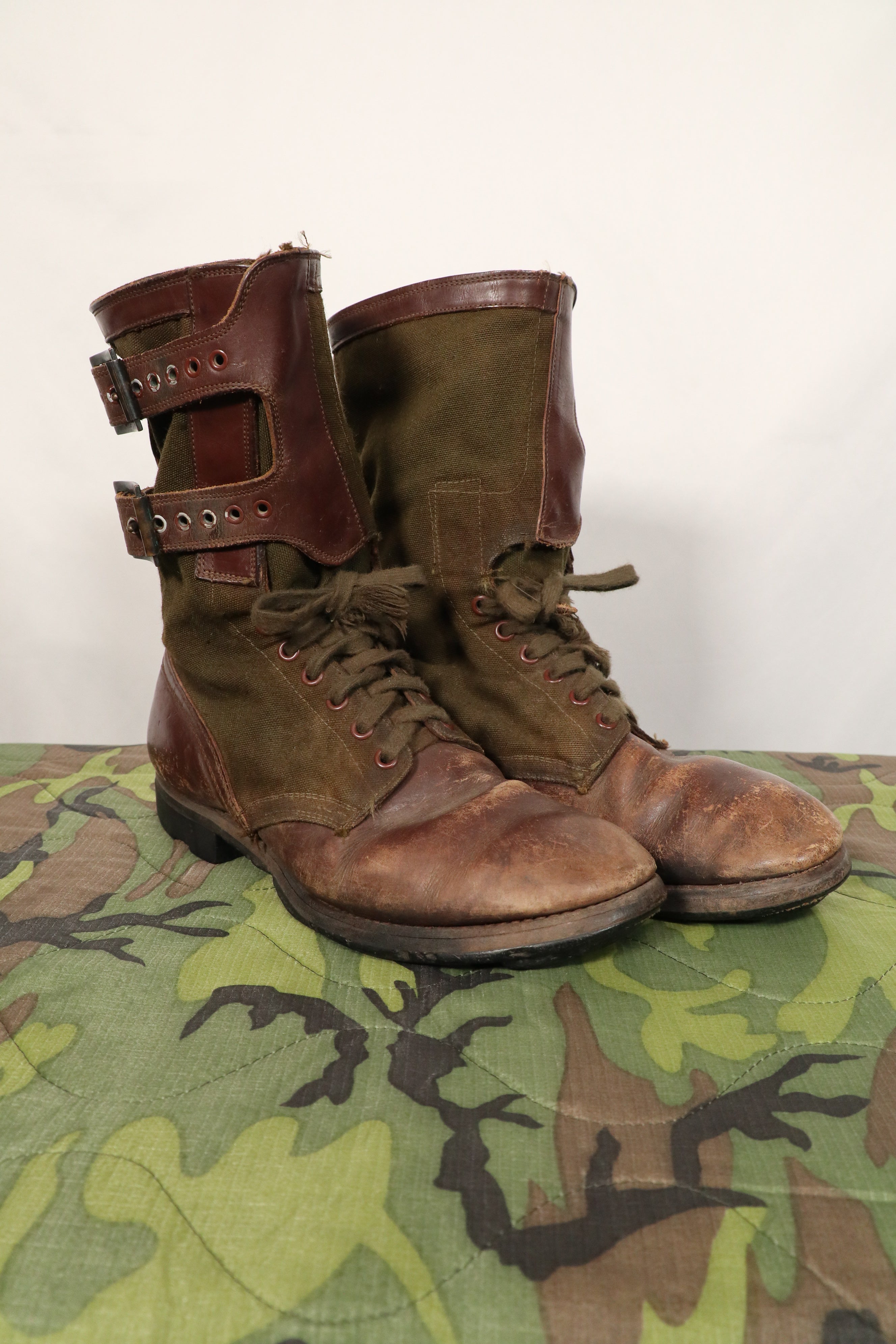 Real 1950s Tropical Boots, commonly known as Okinawan Boots, rare, used.