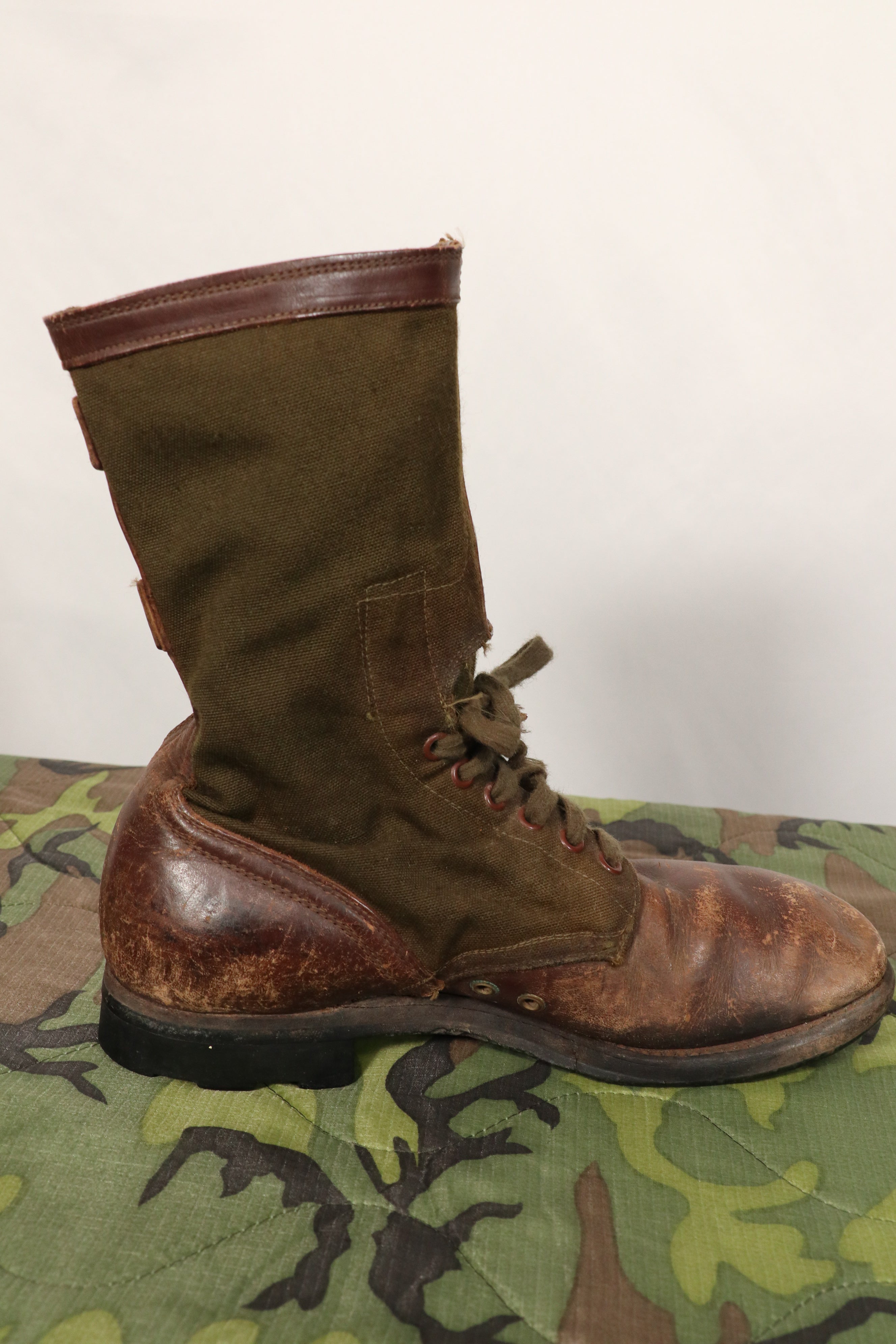 Real 1950s Tropical Boots, commonly known as Okinawan Boots, rare, used.