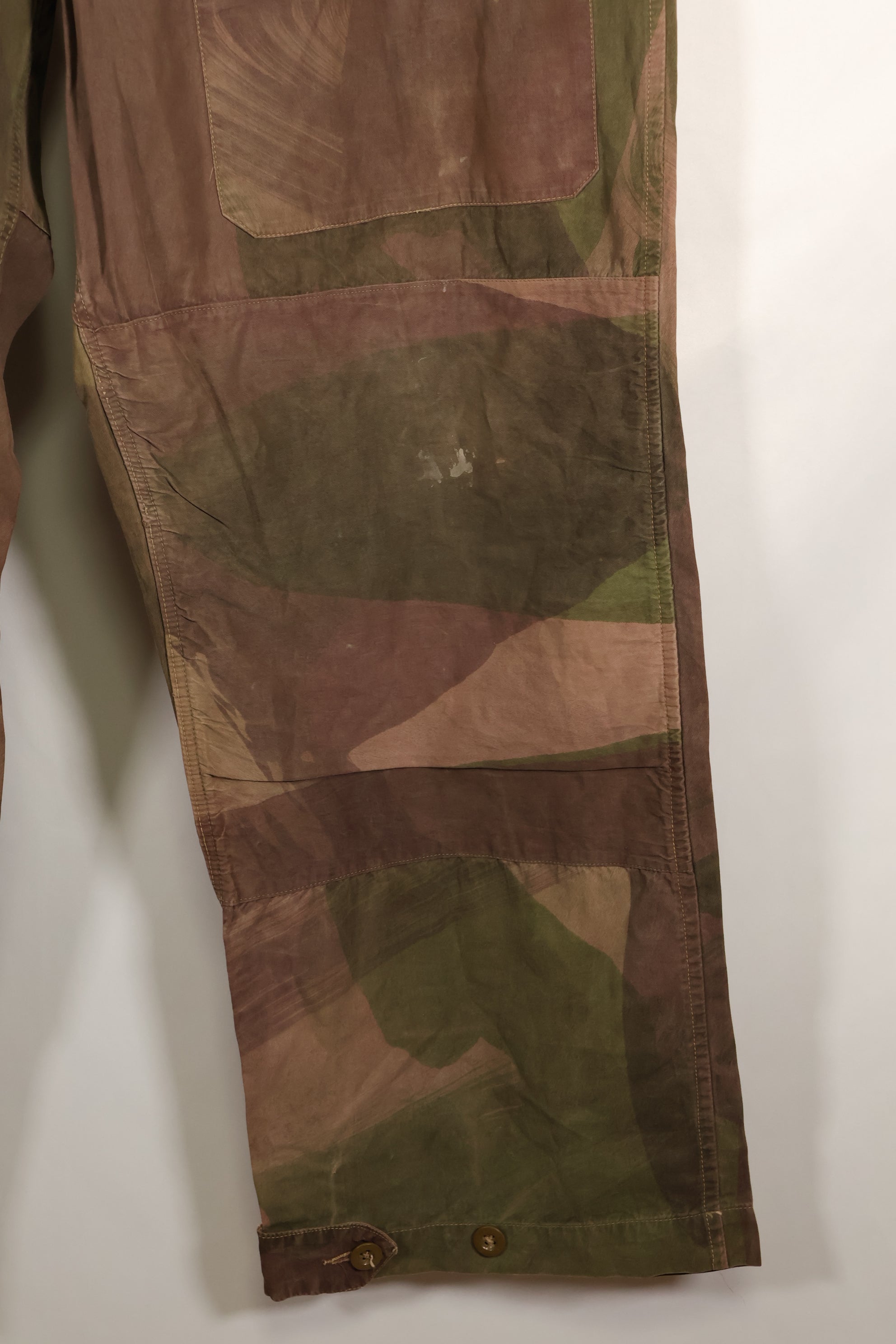 Real British Army SAS Trousers WINDPROOF Camouflage Pants Size No.3 Used