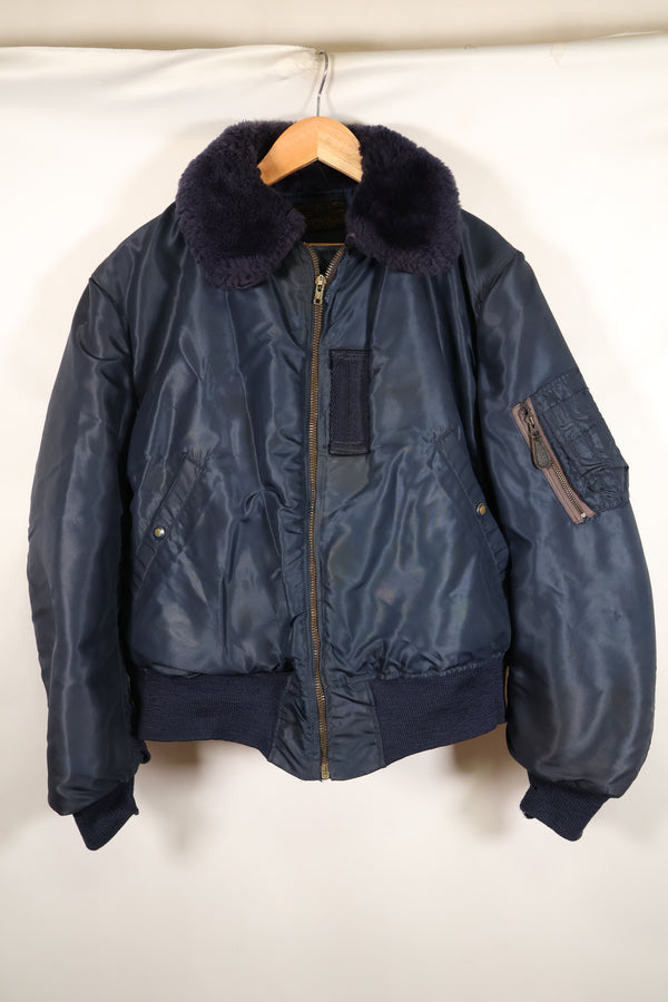1950s, Size 42, U.S. Air Force B-15C Flight Jacket, Zipper Replaced, Used