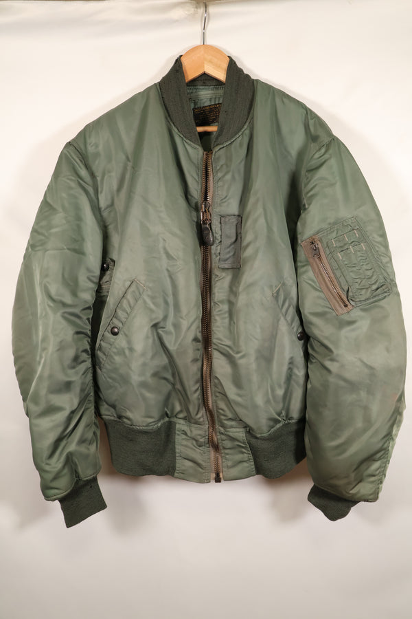 1950s LARGE U.S. Air Force Early Model MA-1 Flight Jacket, Intermediate, Used