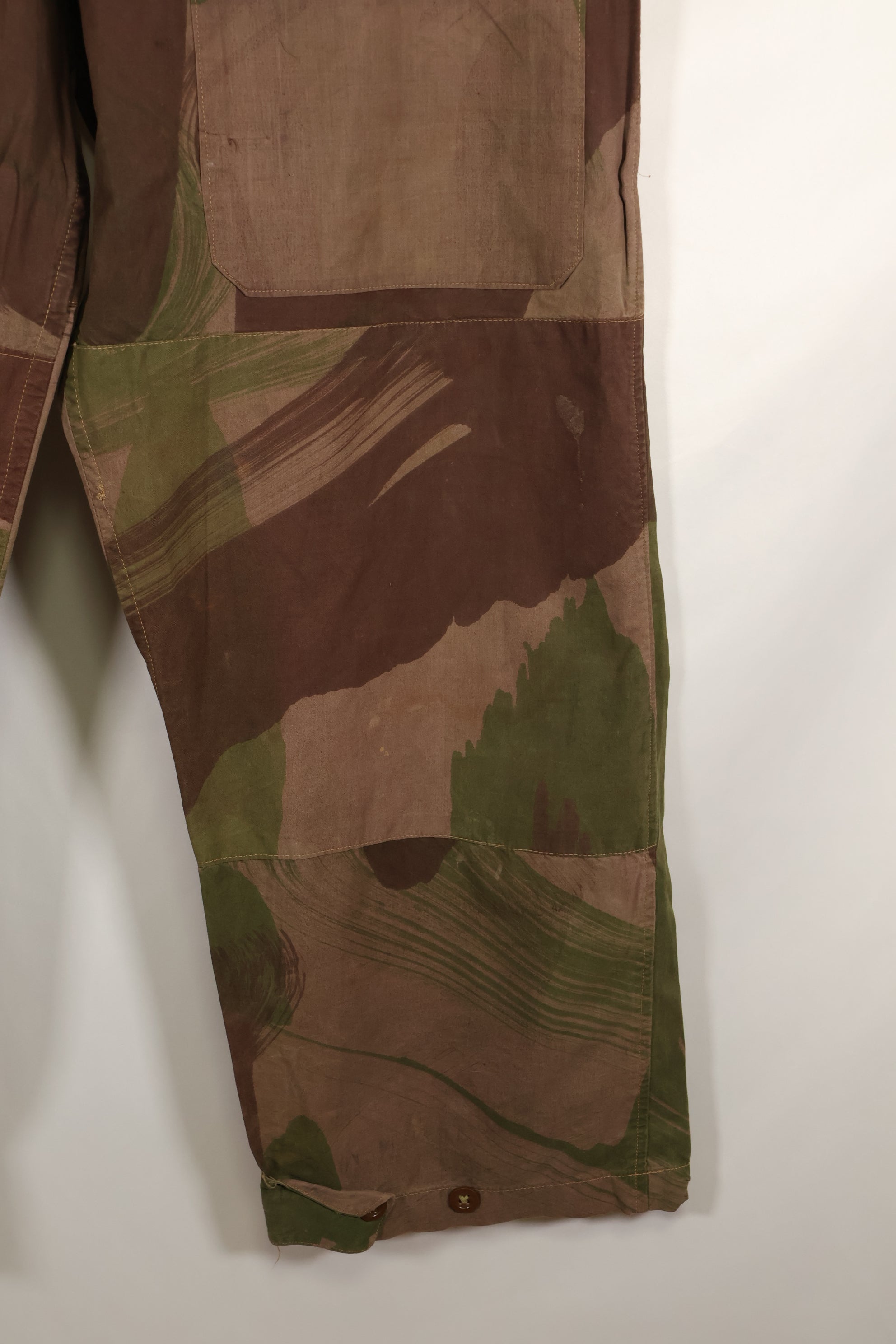 Real British Army SAS Trousers WINDPROOF Camouflage Pants Size No. Unknown Large Used