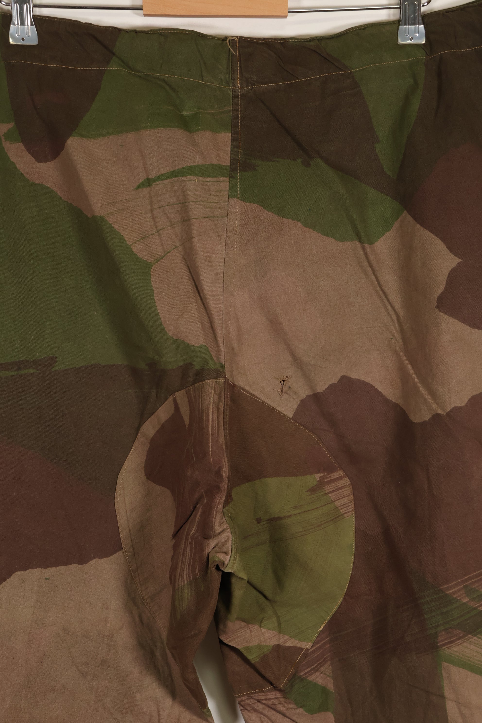 Real British Army SAS Trousers WINDPROOF Camouflage Pants Size No. Unknown Large Used