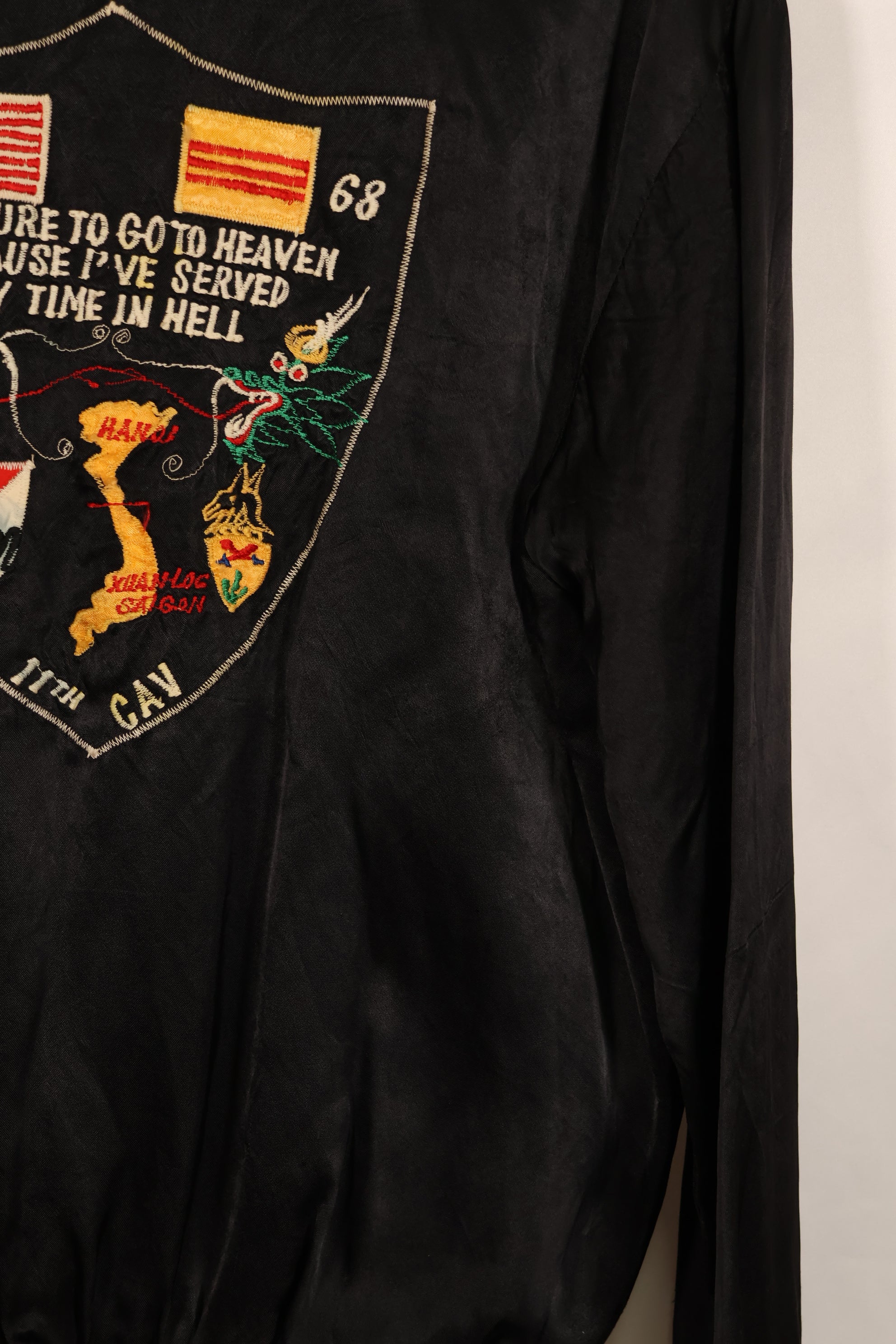 Real 1967-1968 11th Armored Cavalry Regiment Vietnam War Tour Jacket Used