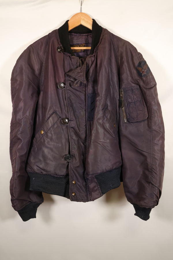 1950s LARGE U.S. Air Force N2-A Flight Jacket (Modified Hood) - Used