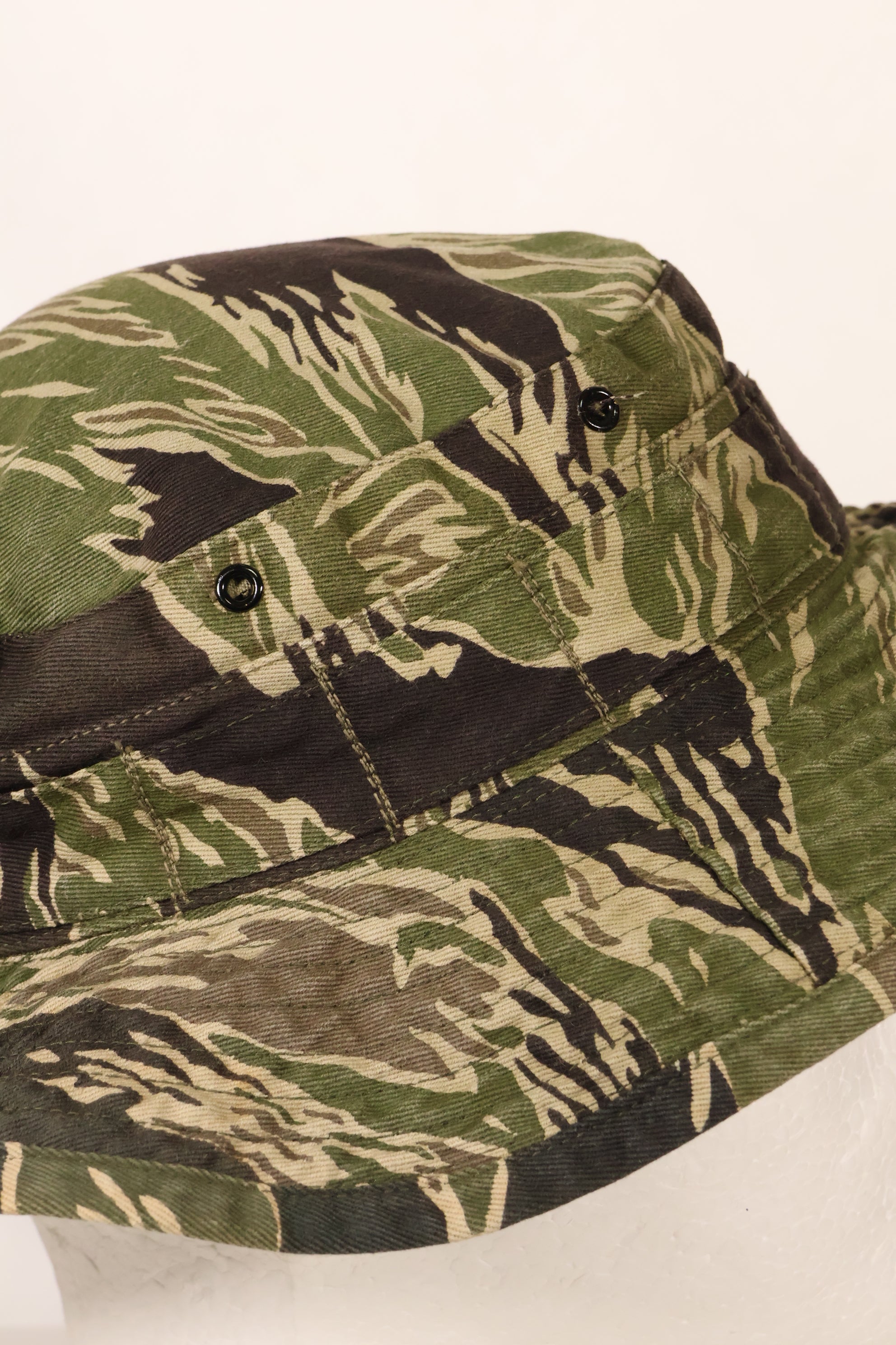 Mid-1960s Okinawa Tiger Pattern CISO Cut Tiger Stripe Booney Hat Size S Used