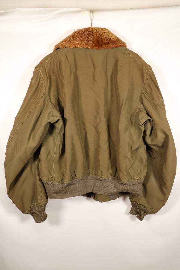 1940s, Size 42, WWII, U.S. Army Air Forces, B-15 Flight Jacket, Calendar-finished fabric, Used