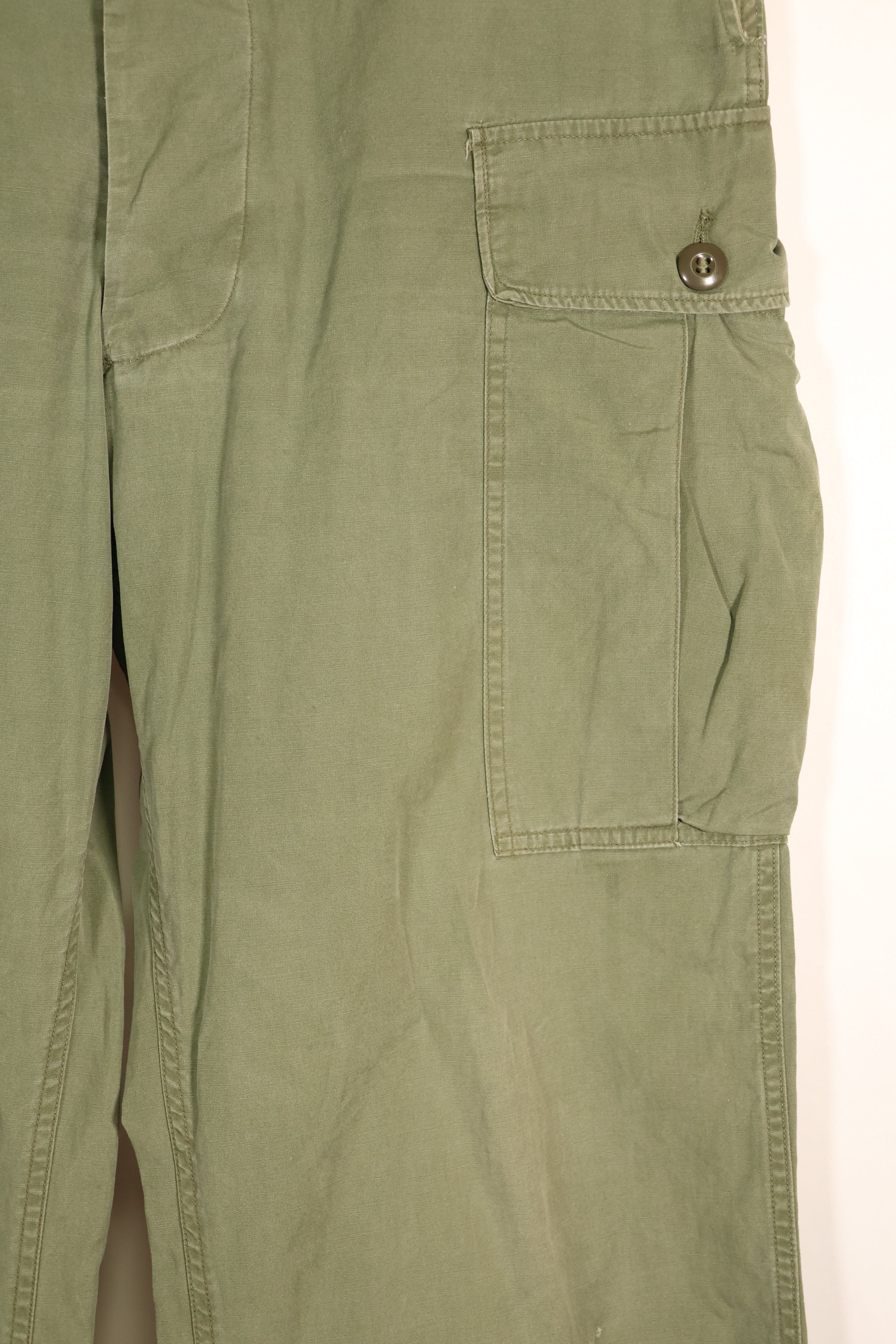 1963 Contract—Presumed M-S 1st Model Jungle Fatigue Pants—Faded—Used