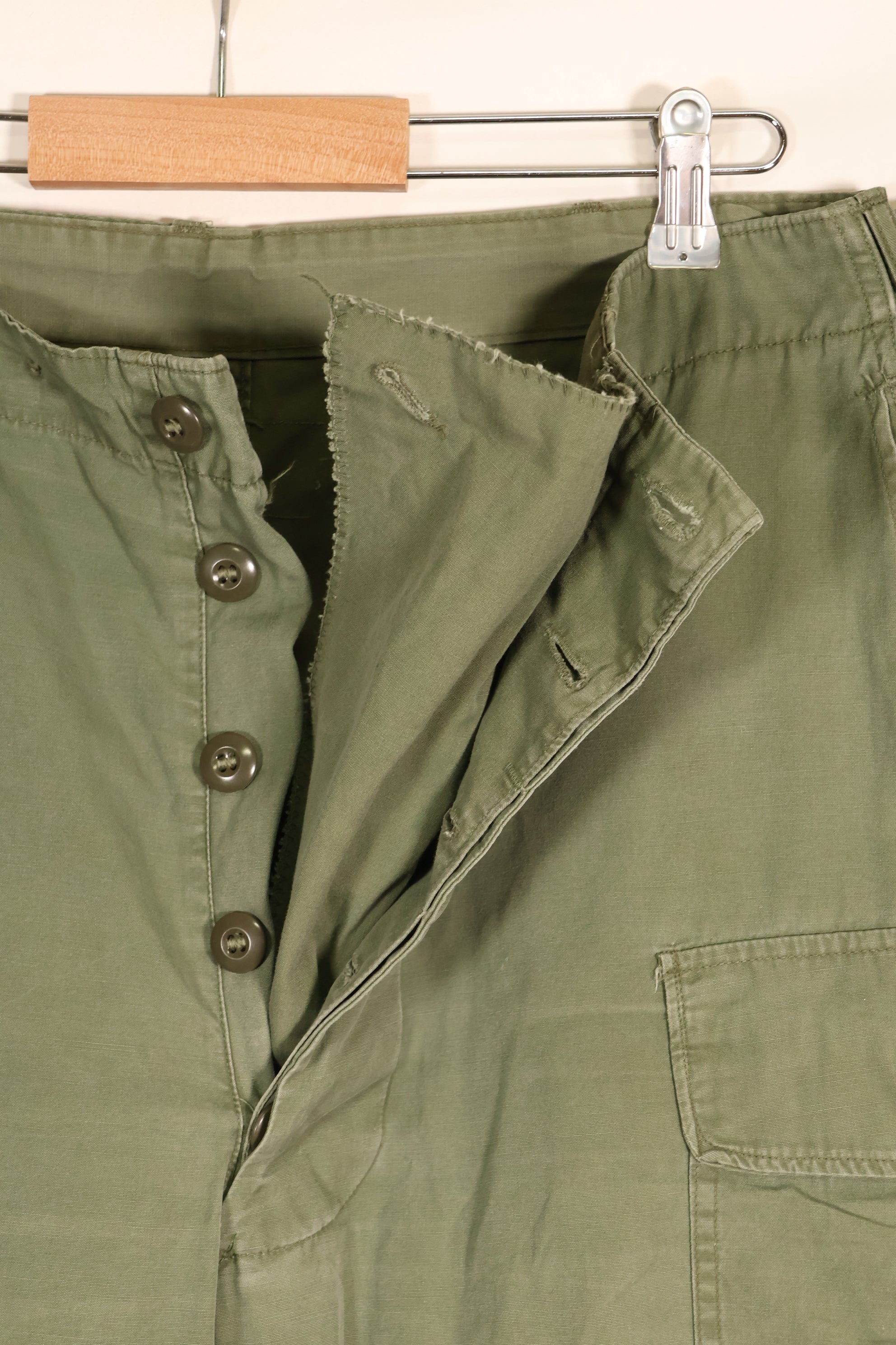 1963 Contract—Presumed M-S 1st Model Jungle Fatigue Pants—Faded—Used