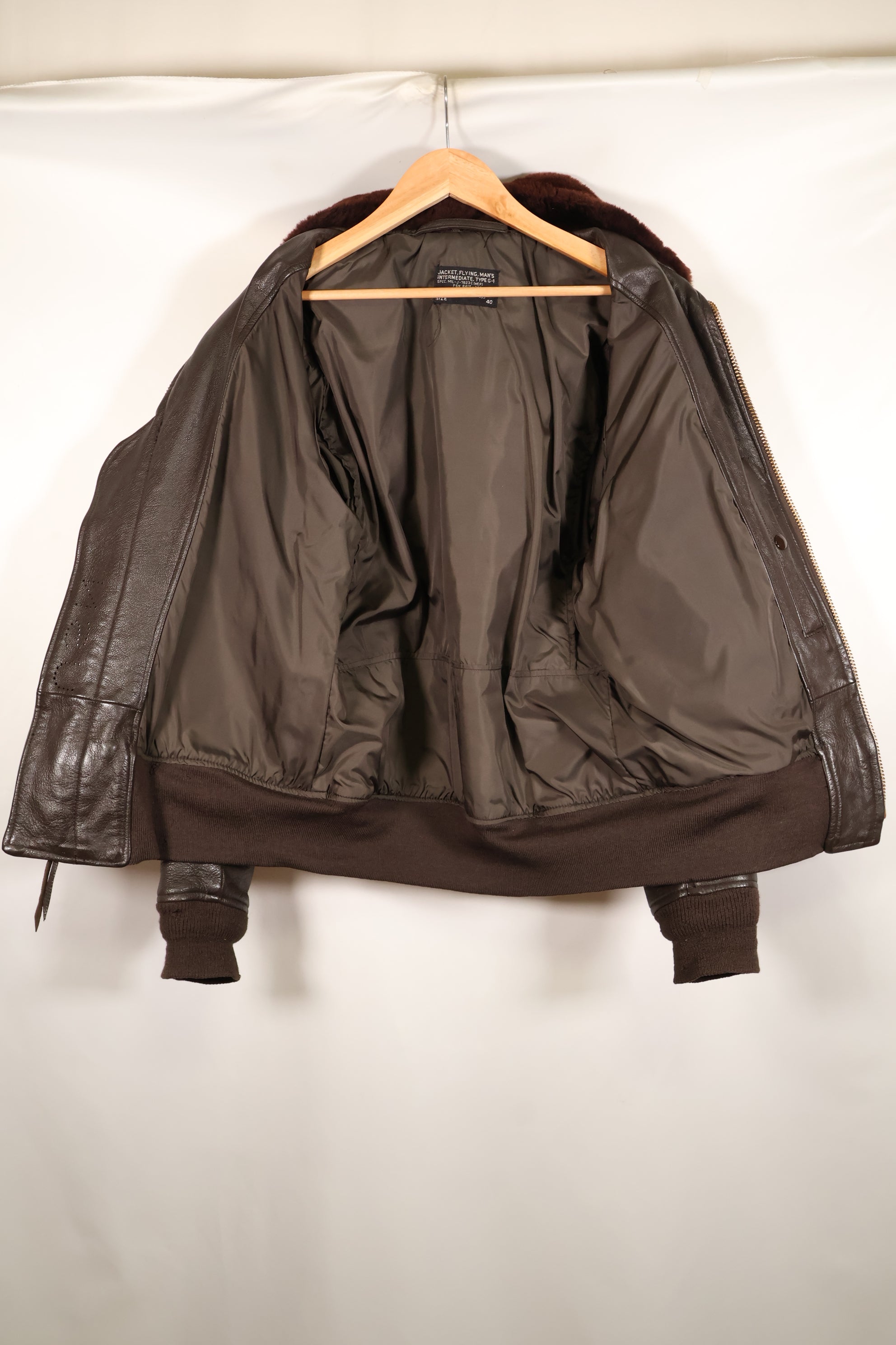 Early 1960s, Size 40, U.S. Navy G-1 Flight Jacket, Virtually Unworn　