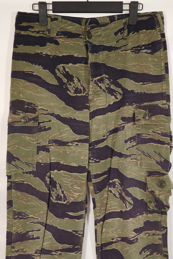 Real Classic Pattern Tiger Stripe Pants, used, repaired.