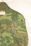 Circa 1966-67 X-L-R Non Ripstop Early Print ERDL Fatigue Jacket Used