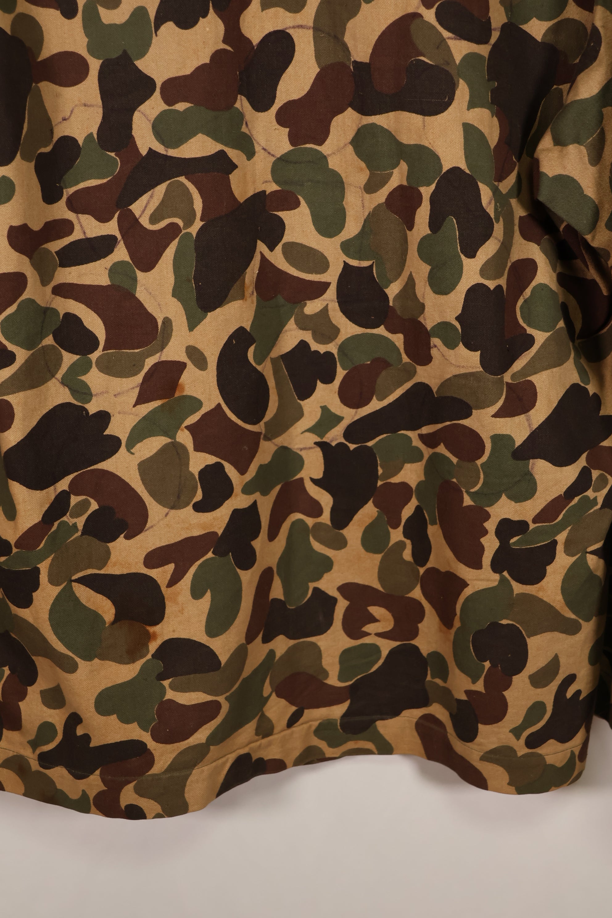 Real CIDG Beogum camouflage with 13 star button Duck hunter camouflage, used.