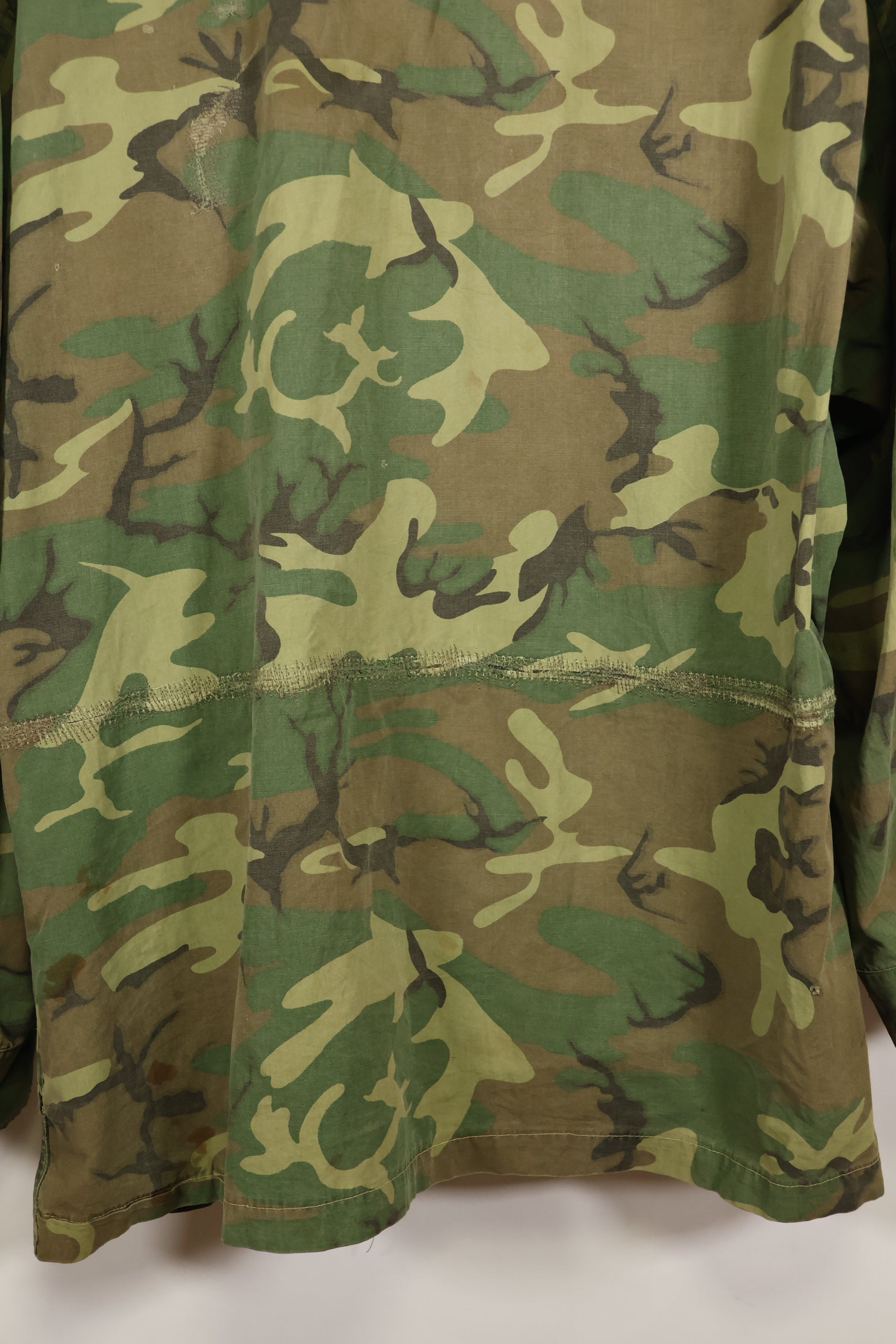 Circa 1966-67 X-L-R Non Ripstop Early Print ERDL Fatigue Jacket Used