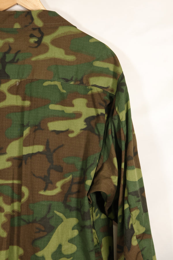 1970 Contract Deadstock X-L-R ERDL Green Leaf Camouflage Jungle Fatigue Jacket