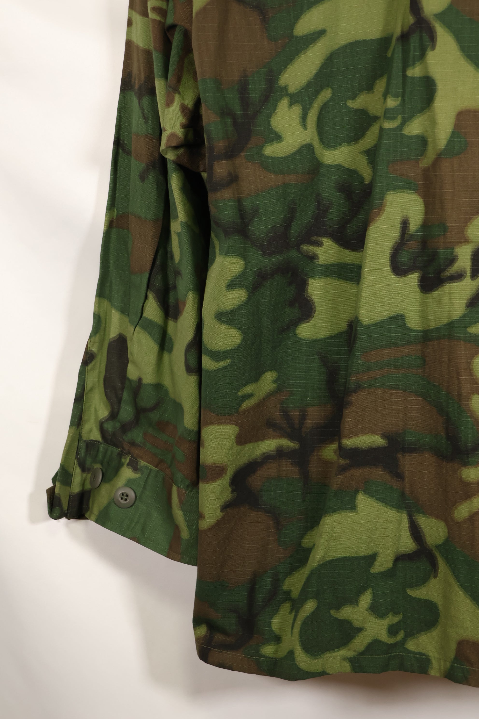 1968 Contract Deadstock M-S ERDL Green Leaf Camouflage Jungle Fatigue Jacket