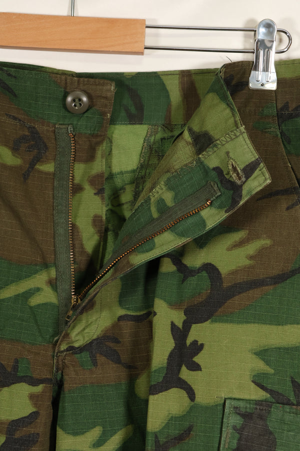 1968 Contract Ripstop ERDL Camouflage Jungle Fatigue Pants M-R Good Condition Used