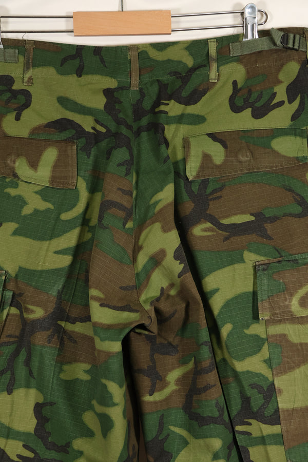 1968 Contract Ripstop ERDL Camouflage Jungle Fatigue Pants M-R Good Condition Used