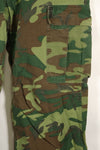 1969 Contract M-S Ripstop ERDL Camouflage Jungle Fatigue Pants, faded, used.