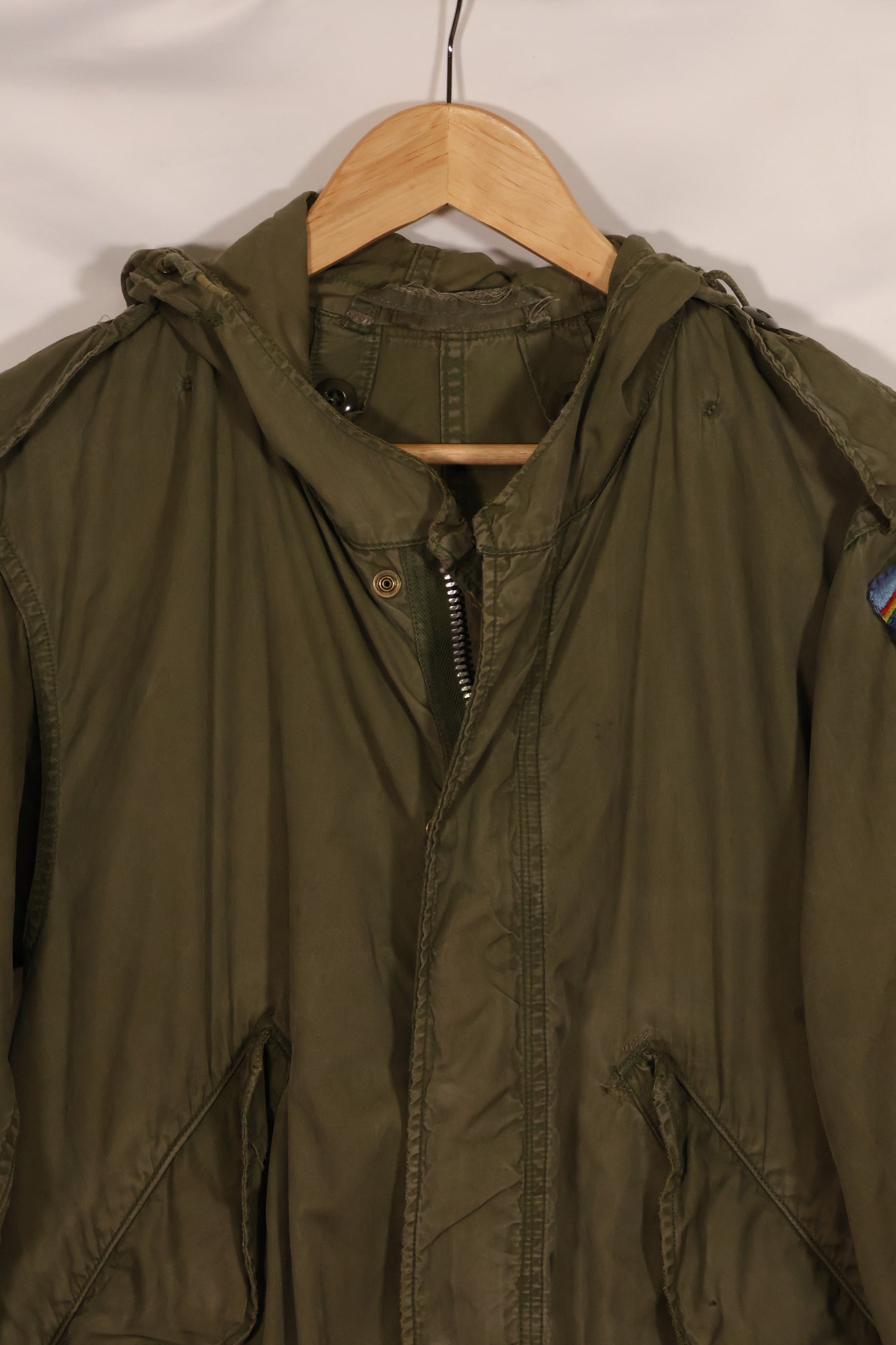 1950's U.S. Soldiers stationed in Europe X-SMALL M51 Field Parka, shell only, with patch, used.