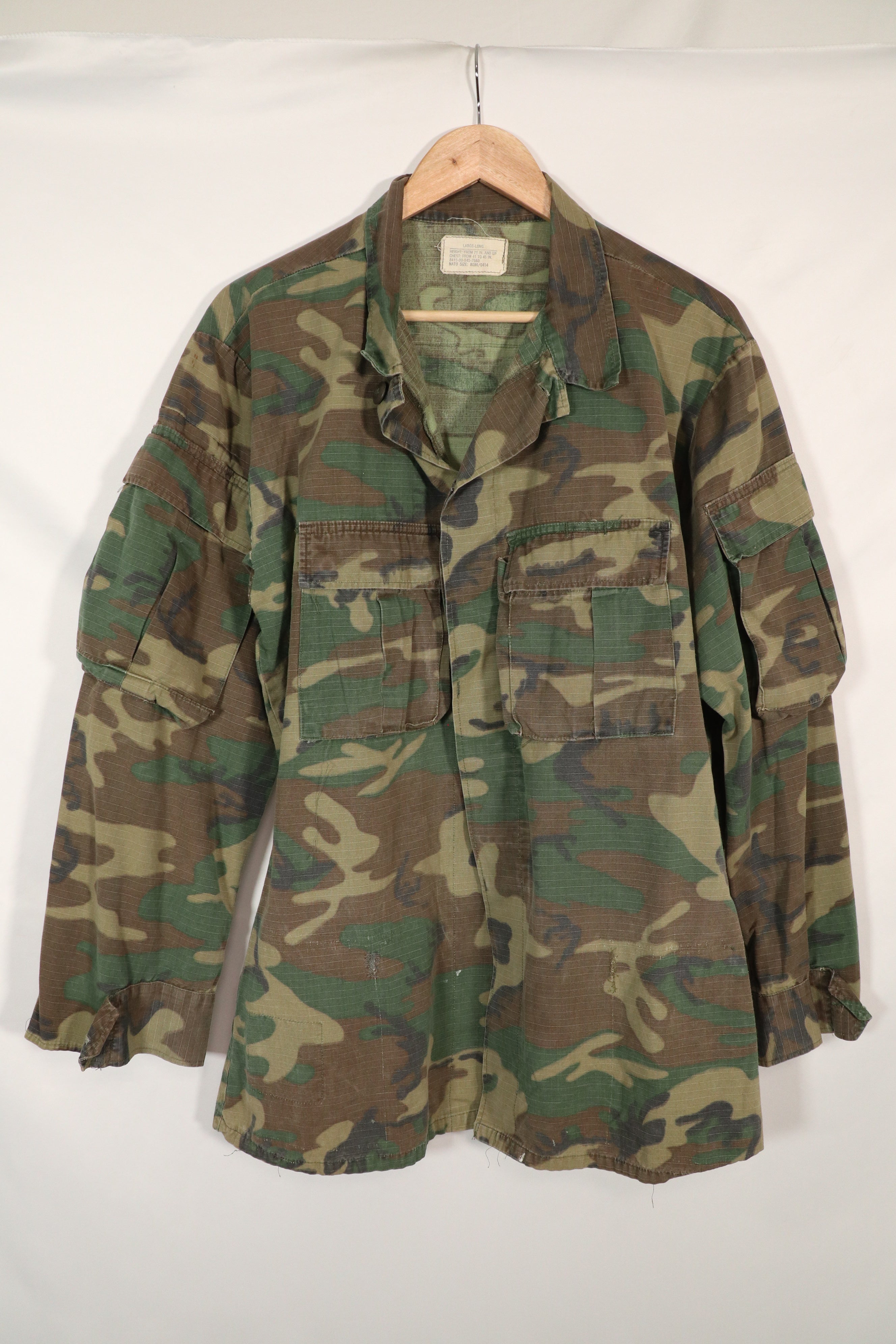 Real 1977 ERDL Brown Leaf RDF Jungle Fatigue, used with modifications