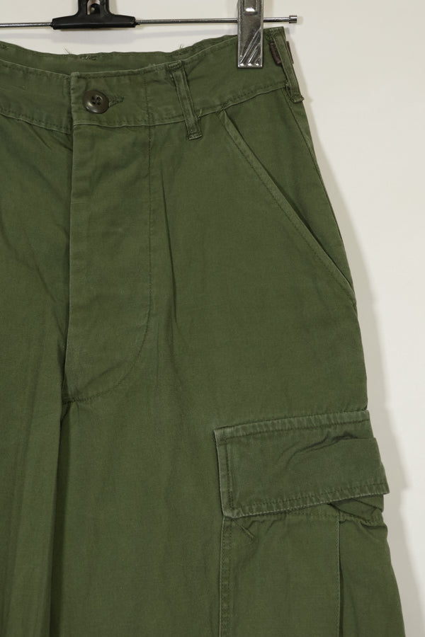 Estimated 1967 Contract 3rd Model Non Ripstop Jungle Fatigue Pants X-S-R Used