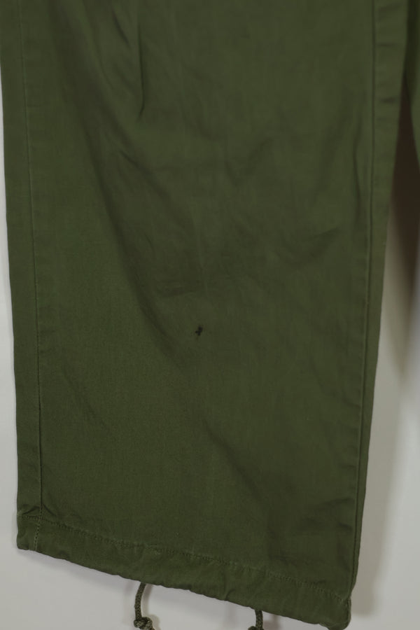 Estimated 1967 Contract 3rd Model Non Ripstop Jungle Fatigue Pants X-S-R Used