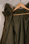 Early 1950s MEDIUM M51 Field Parka with coyote hood, used.