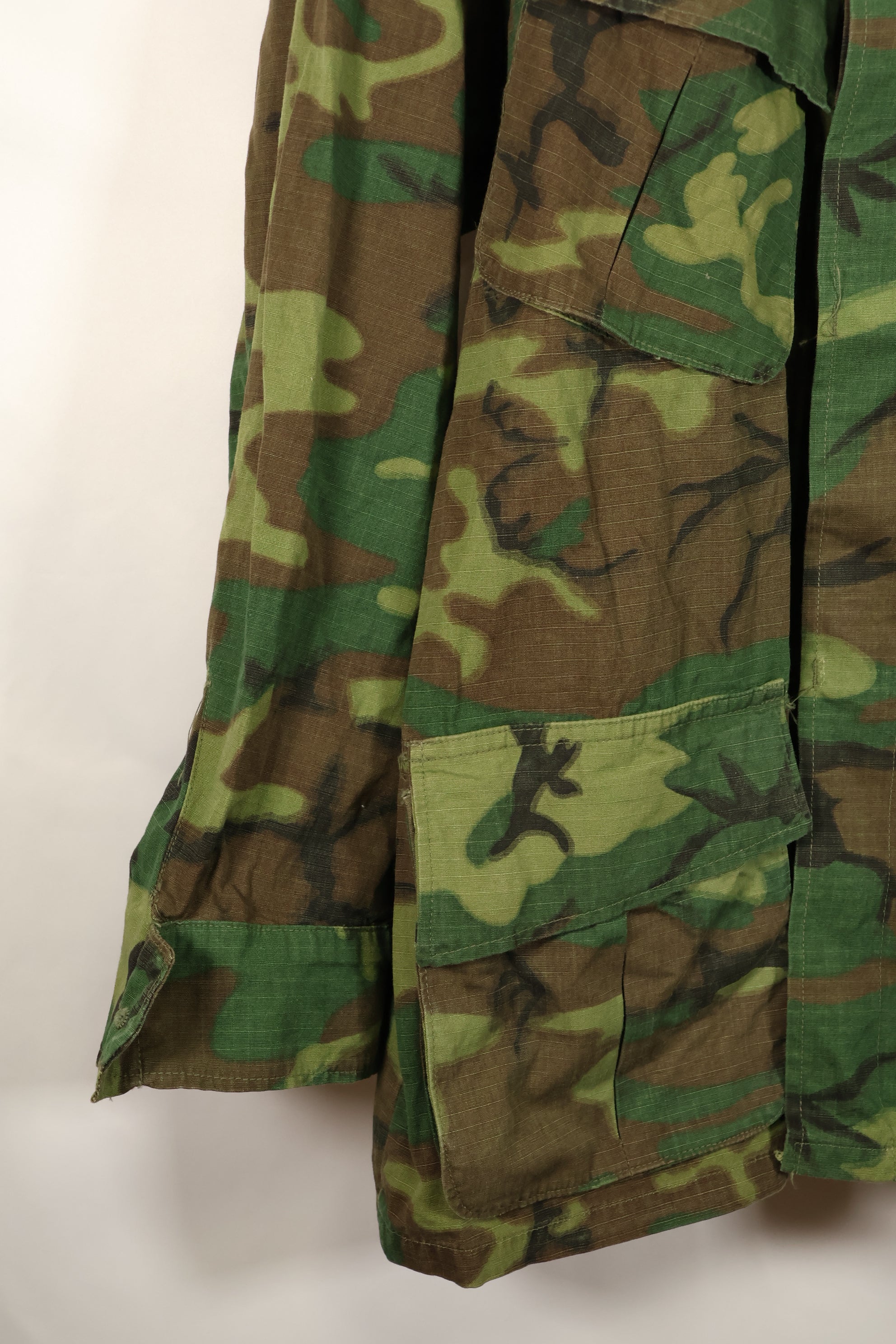 1969 Contract L-S Ripstop ERDL Camo Jungle Fatigue Jacket (Used)