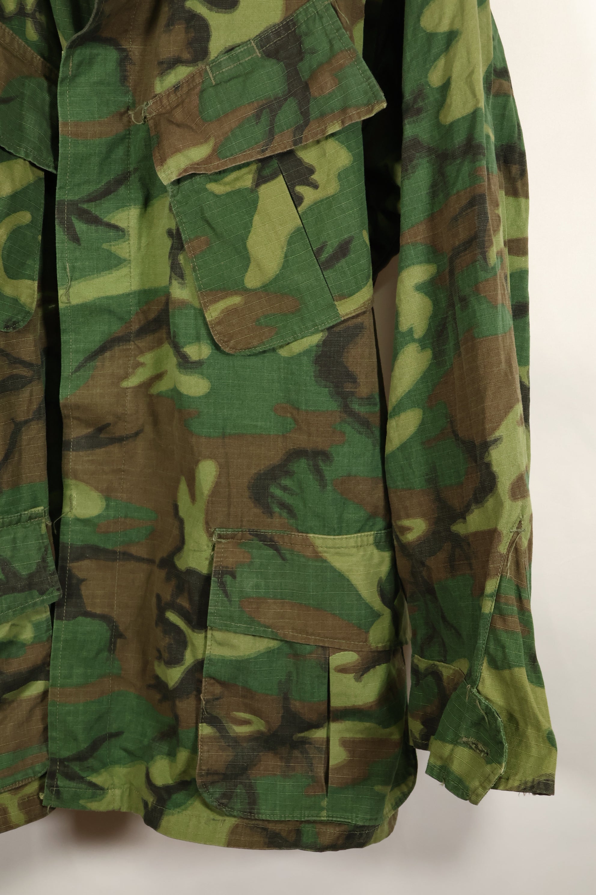 1969 Contract L-S Ripstop ERDL Camo Jungle Fatigue Jacket (Used)