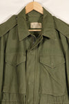 1960 Contract S-S U.S. Army M51 Field Jacket, stained, used.