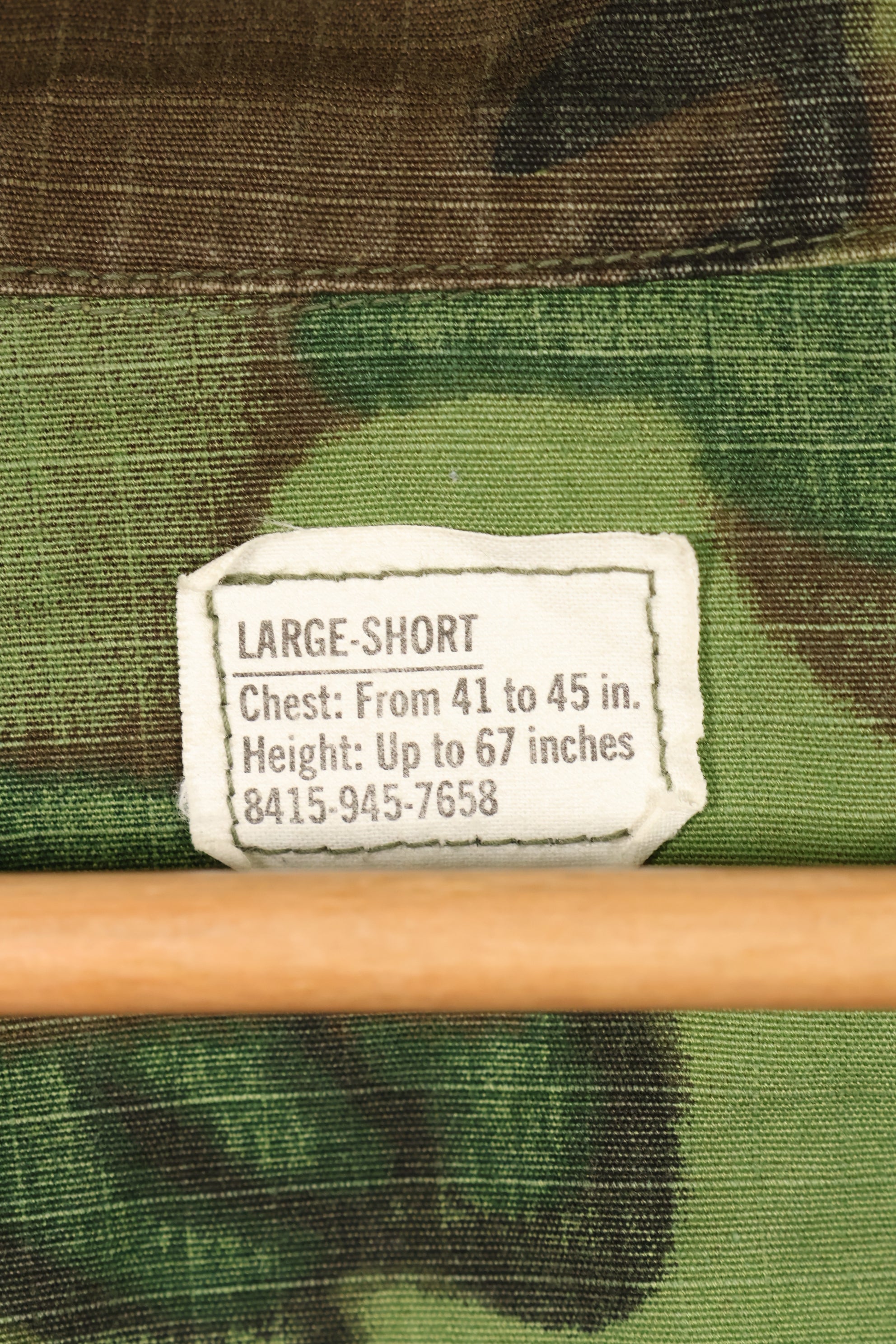 1969 Contract L-S Ripstop ERDL Camo Jungle Fatigue Jacket (Used)