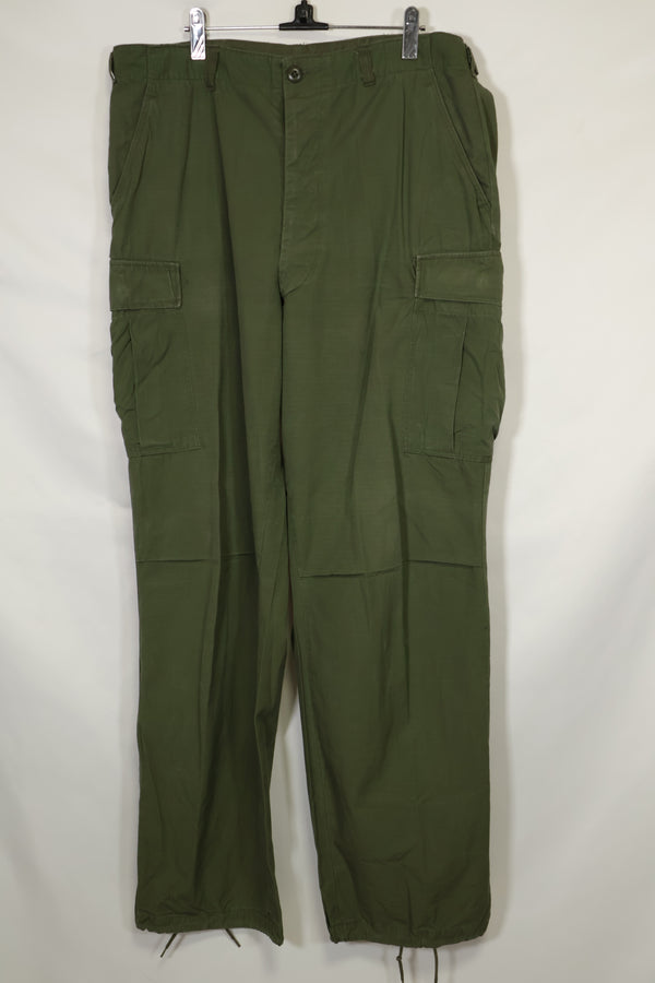 1967 Contract 4th Model Ripstop Jungle Fatigue Pants L-L Used