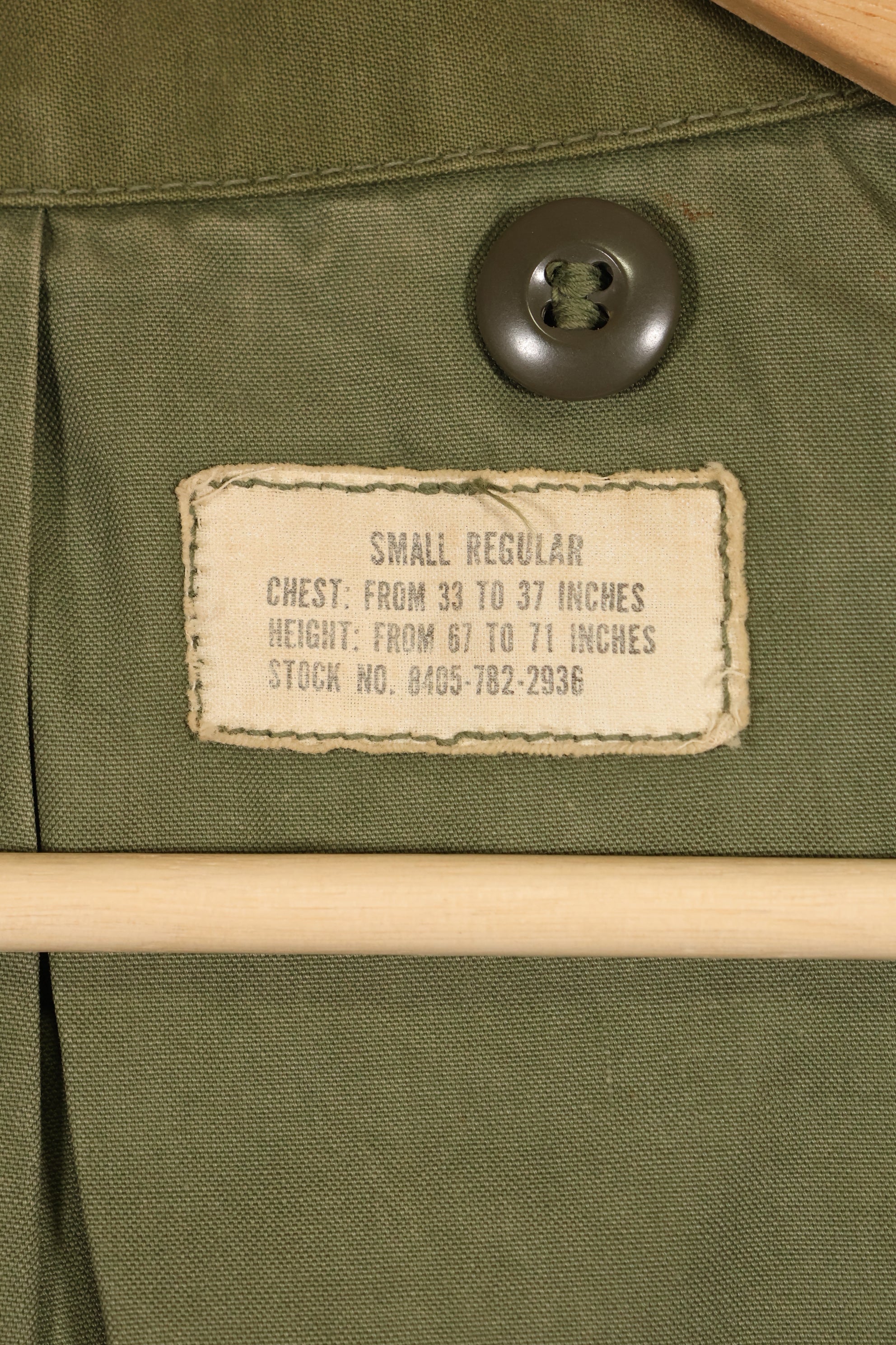 Circa 1967-71 S-R 2nd Model M65 Field Jacket Silver Zipper Used