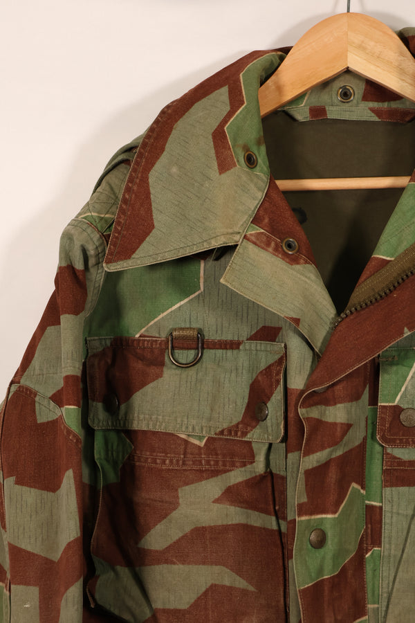 Real 1950s West German Airborne Jacket, splinter pattern, zipper malfu