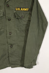 Real U.S. Army OG-107 Utility Shirt with insignia, retrofitted, used.