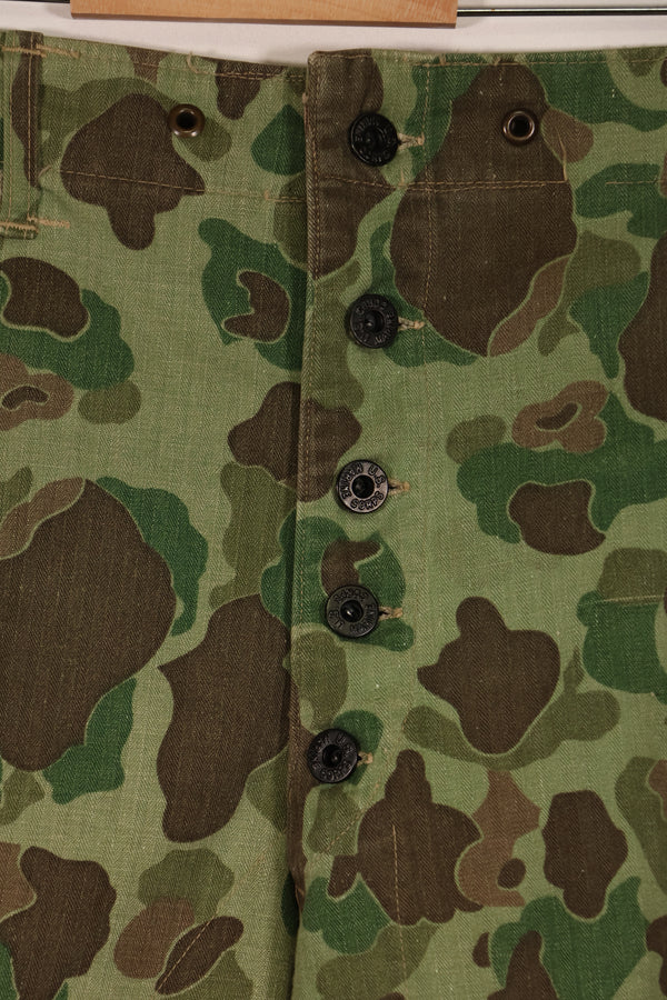 Real WWII U.S. Marine Corps P44 HBT Frogskin Camouflage Used