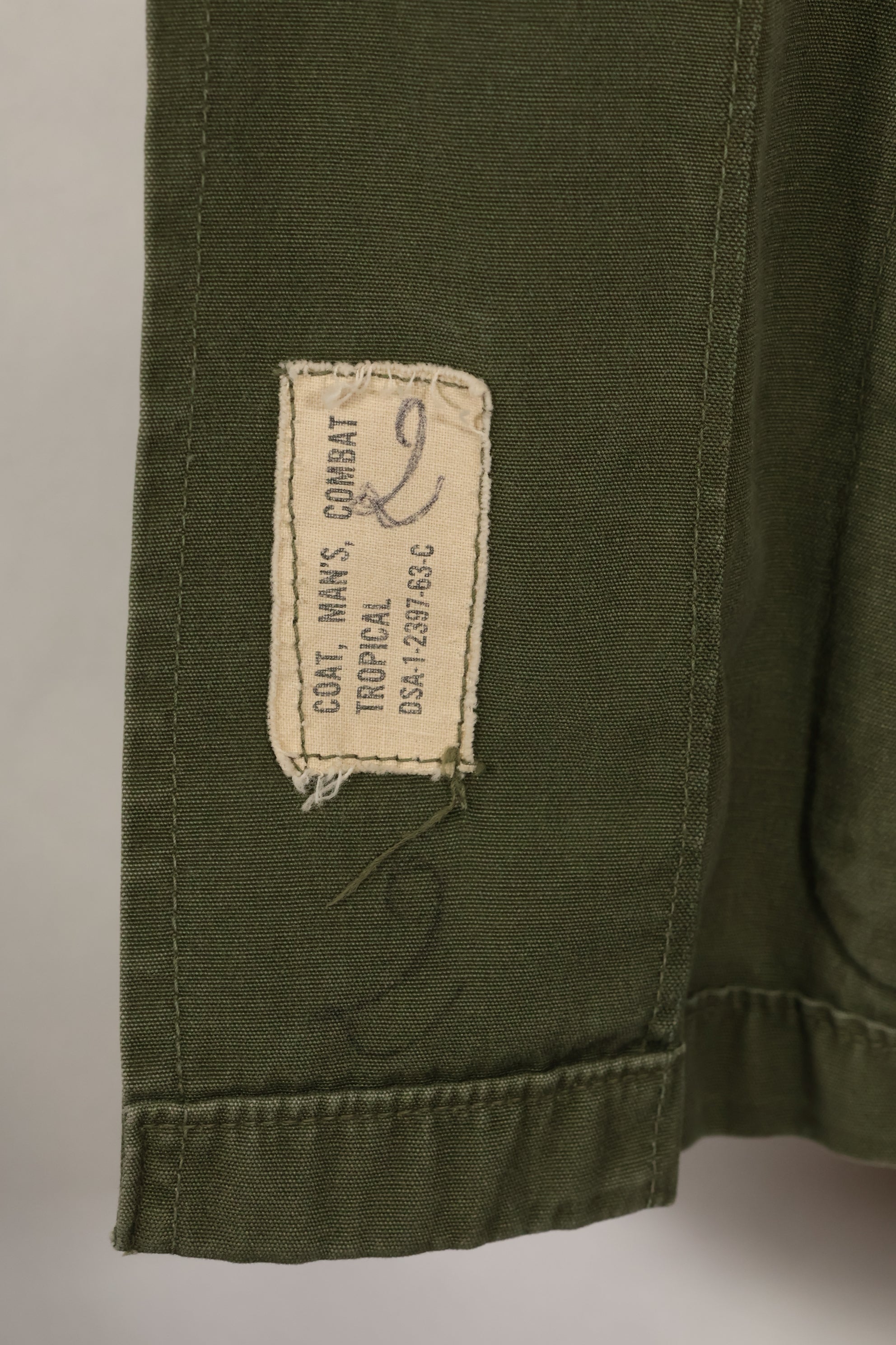 1963 Contract S-R 1st Model Jungle Fatigue Jacket Used Film Company Release