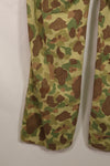 Real WWII USMC P42 HBT Frogskin camo, faded, used.