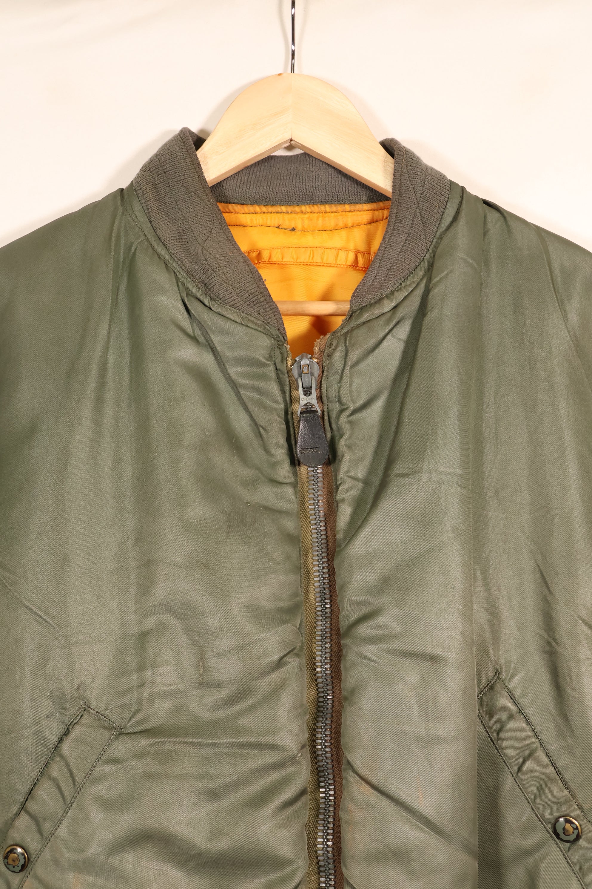 1964 Contract, LARGE, U.S. Air Force (USAF), MA-1, Intermediate Flight Jacket, Used