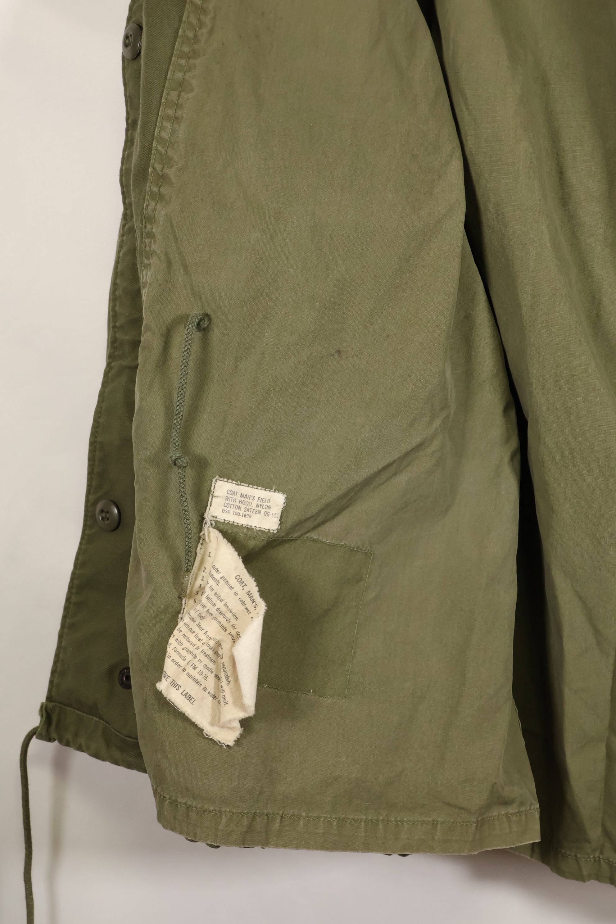 Actual X-S-R 1st Model M65 Field Jacket, size tag missing, used