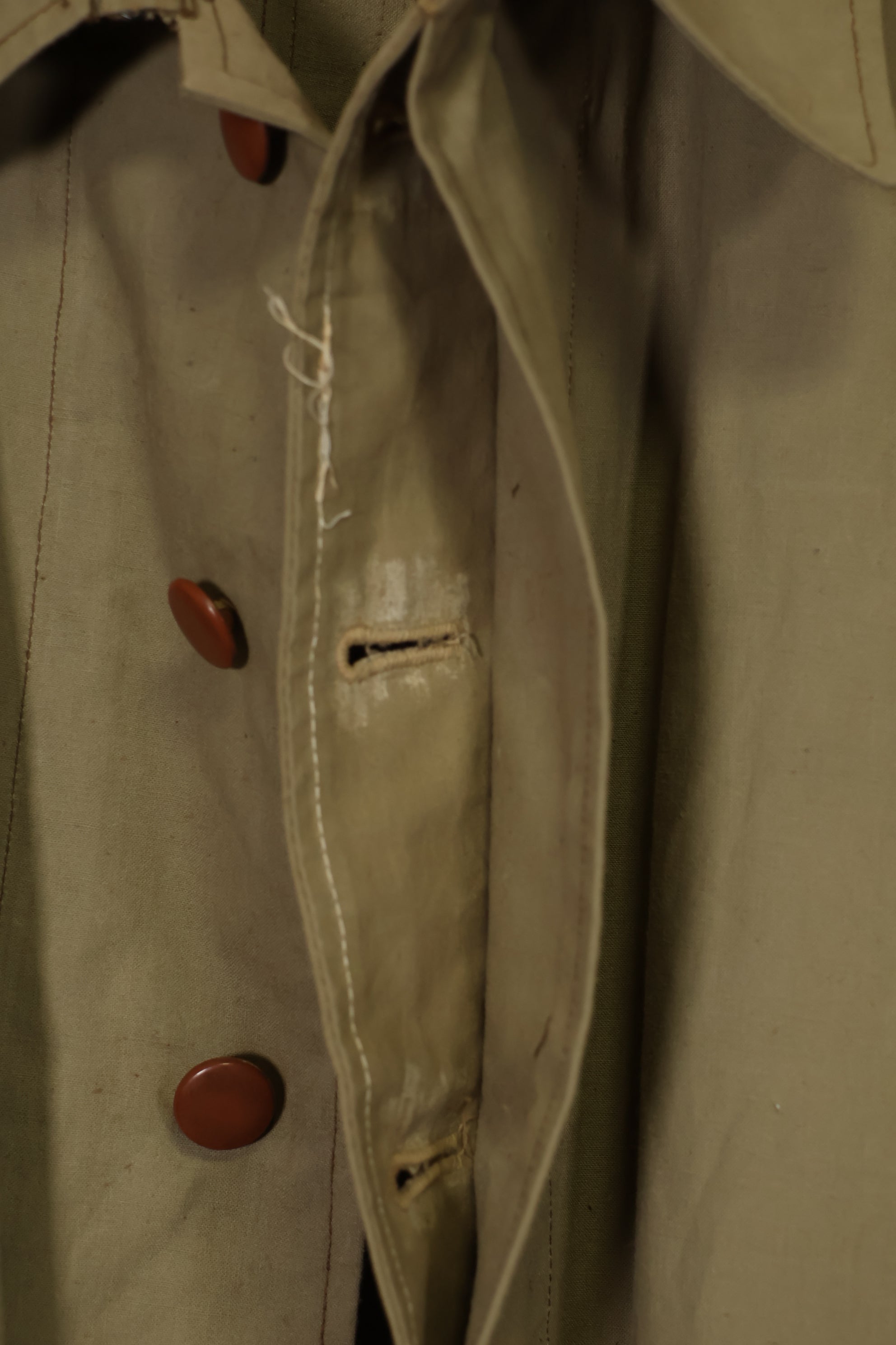 1940s Private Procurement Japanese Army Officer's Cotton Coat