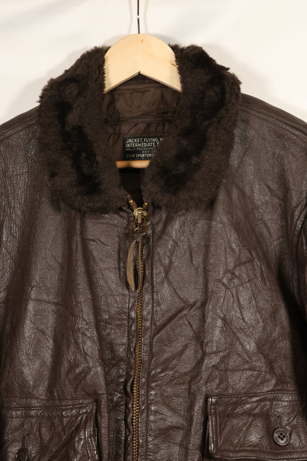 1971 Contract US Navy G-1 Flight Jacket size 42 in good condition.