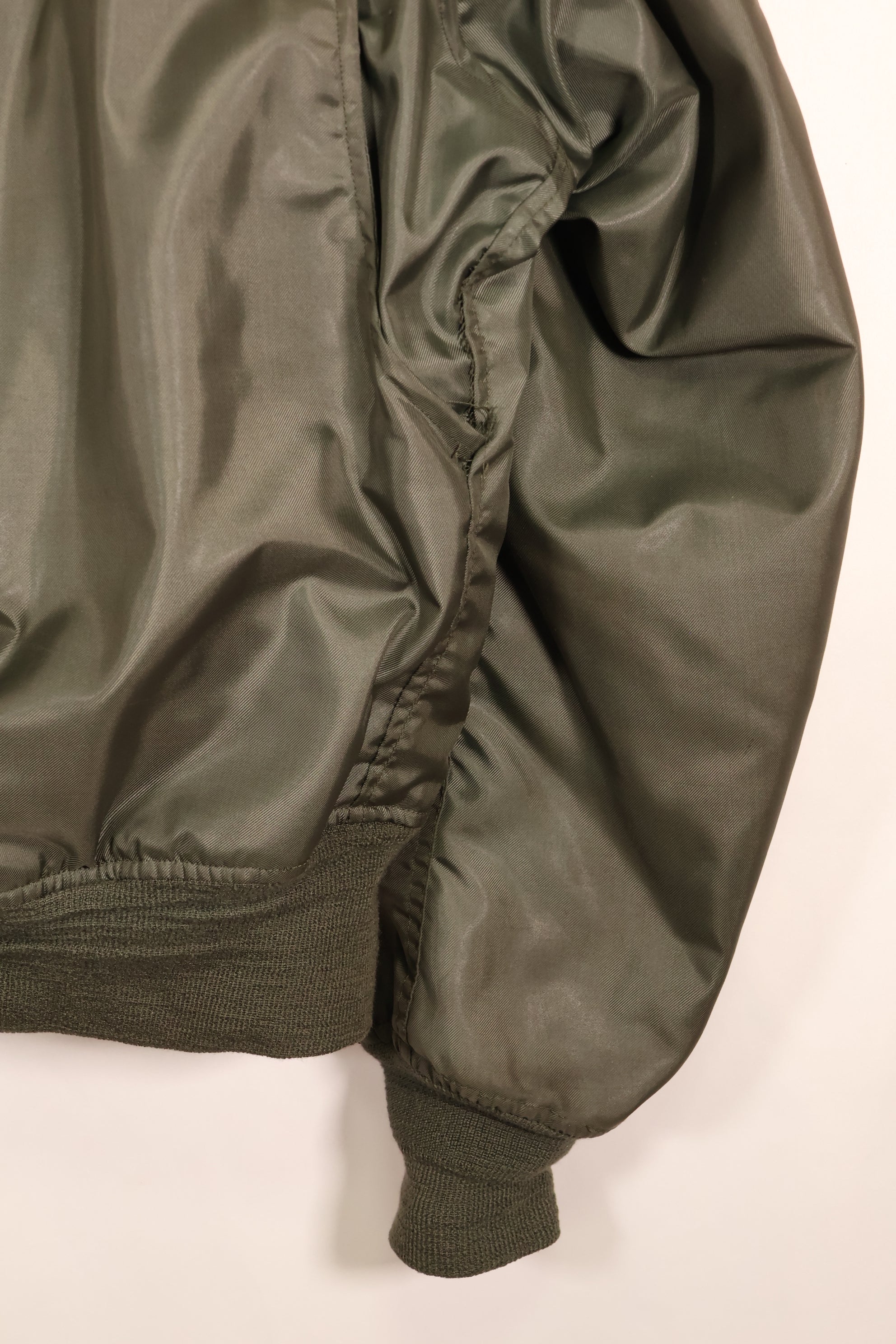 Estimated 1983 Contract, LARGE, U.S. Navy, CWU-45P Flight Jacket with Pleats, Used