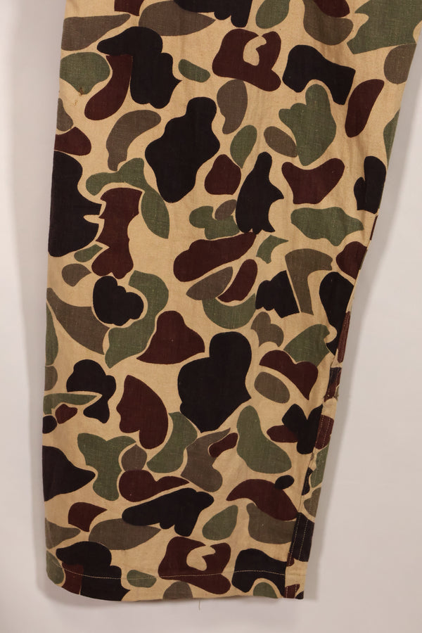 Early to mid 1960s CIDG Beogum camo, utility cut, large size, faded, used.