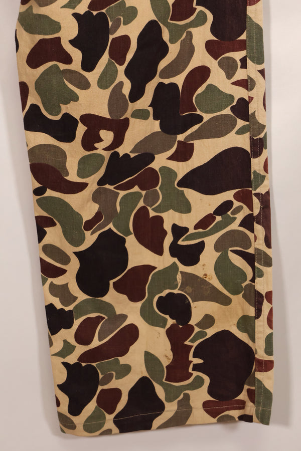 Early to mid 1960s CIDG Beogum camo, utility cut, large size, faded, used.
