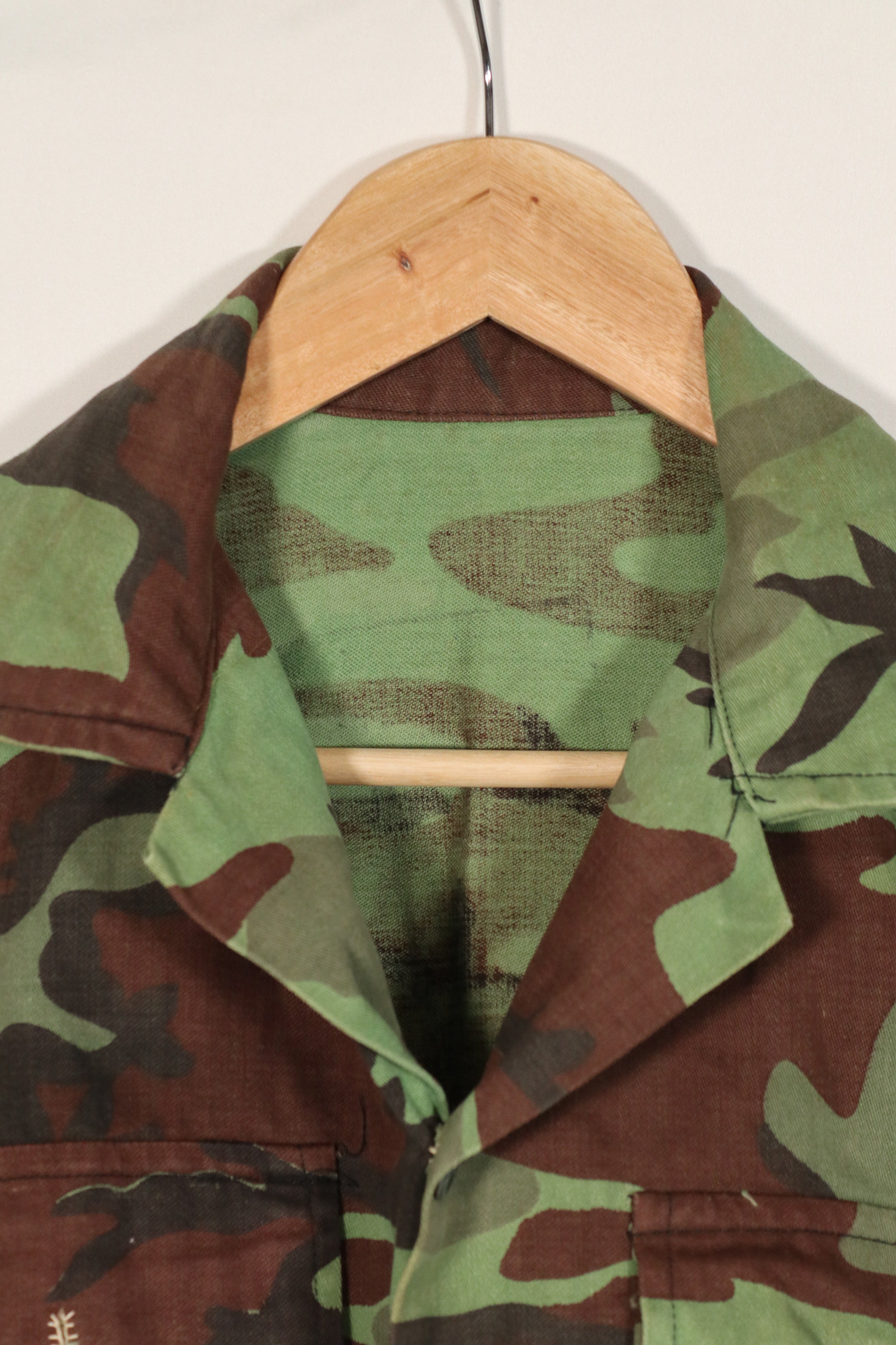 Real South Vietnam Rangers Leaf Camouflage Jacket BDQ Used A