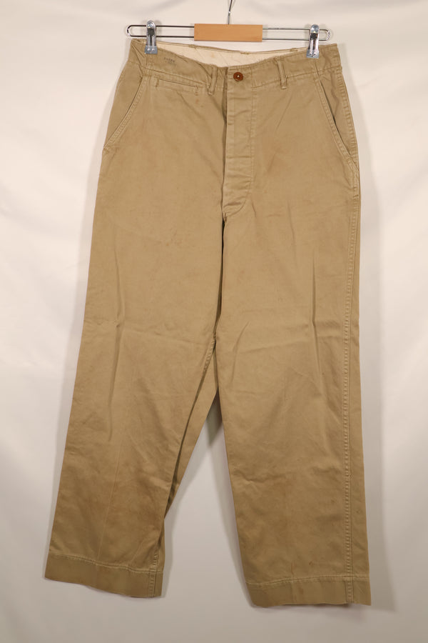 Real WWII 1940s US Army Cotton Chino Pants Used The Great Escape