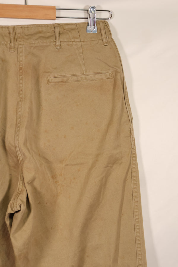 Real WWII 1940s US Army Cotton Chino Pants Used The Great Escape