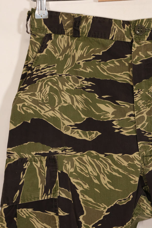 1960s lightweight fabric Okinawa Tiger jungle fatigues cut pants, used.
